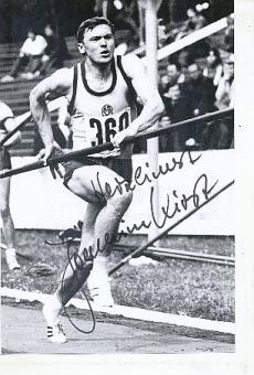 Joachim Kirst DDR   Leichtathletik  Autogramm Foto  original signiert 