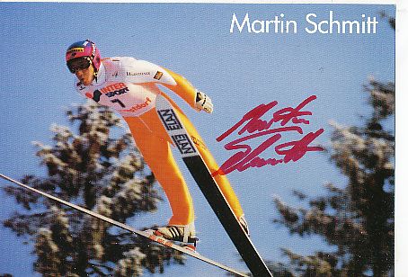 Martin Schmitt   Skispringen  Autogrammkarte  original signiert 