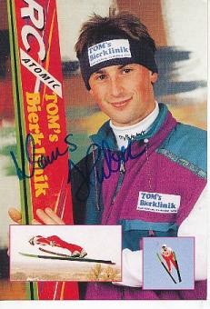 Klaus Huber   Skispringen  Autogrammkarte  original signiert 