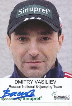 Dmitry Vasiliev   Rußland   Skispringen  Autogrammkarte  original signiert 
