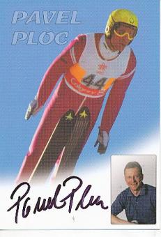 Pavel Ploc   CSSR   Skispringen  Autogrammkarte  original signiert 