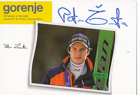 Peter Zonta   Slowenien   Skispringen  Autogrammkarte  original signiert 