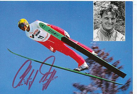 Christof Duffner   Skispringen  Autogrammkarte  original signiert 