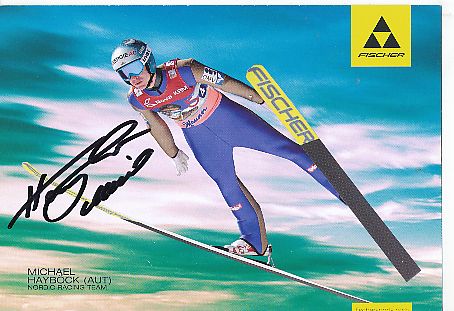 Michael Hayböck   Österreich   Skispringen  Autogrammkarte  original signiert 