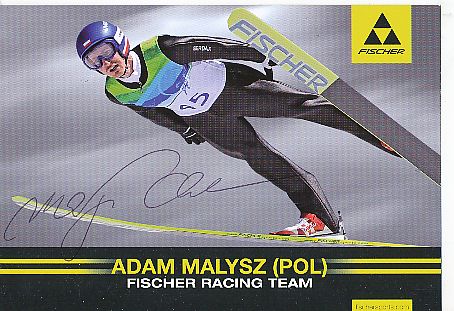 Adam Malysz   Polen   Skispringen  Autogrammkarte  original signiert 