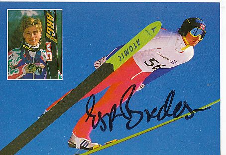 Espen Bredesen   Norwegen  Skispringen  Autogrammkarte  original signiert 