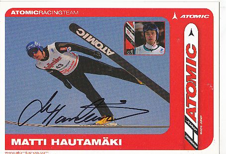 Matti Hautamäki   Finnland   Skispringen  Autogrammkarte  original signiert 