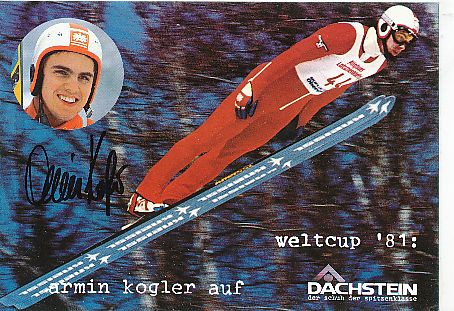 Armin Kogler   Österreich   Skispringen  Autogrammkarte  original signiert 