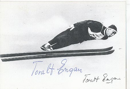 Toralf Engan   Norwegen   Skispringen  Autogrammkarte  original signiert 