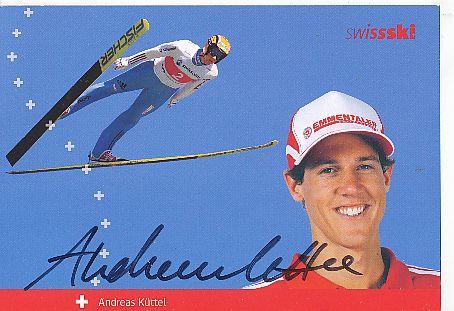 Andreas Küttel   Schweiz   Skispringen  Autogrammkarte  original signiert 