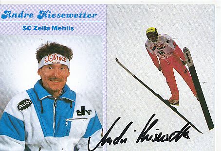 Andre Kiesewetter   Skispringen  Autogrammkarte  original signiert 