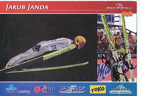 Jakub Janda   Tschechien   Skispringen  Autogrammkarte  original signiert 