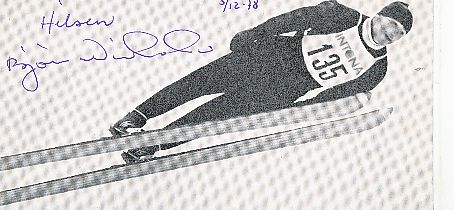 Bjørn Wirkola   Norwegen   Skispringen  Autogrammkarte  original signiert 