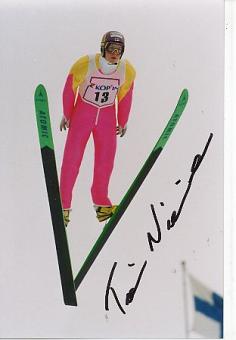 Toni Nieminen  Finnland   Skispringen  Autogramm Foto  original signiert 