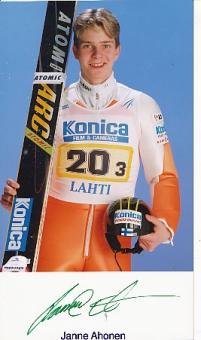 Janne Ahonen Finnland   Skispringen  Autogramm Foto  original signiert 