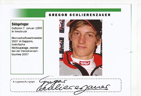 Gregor Schlierenzauer   Österreich   Skispringen  Autogramm Foto  original signiert 