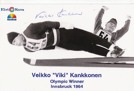 Veikko Kankkonen  Finnland  Skispringen  Autogramm Foto  original signiert 