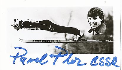Pavel Ploc   CSSR  Skispringen  Autogramm Foto  original signiert 