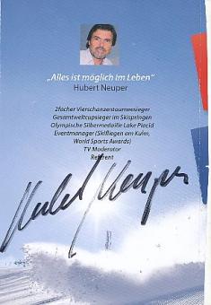 Hubert Neuper  Österreich  Skispringen  Autogramm Bild  original signiert 