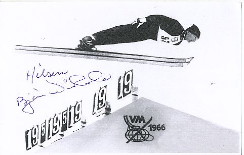 Bjørn Wirkola   Norwegen   Skispringen  Autogramm Karte original signiert 