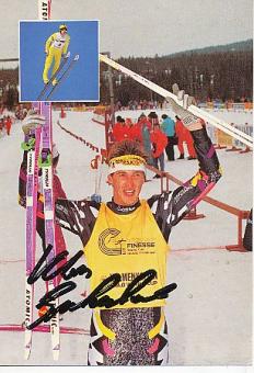 Klaus Sulzenbacher   Nordische Kombination Skispringen  Autogrammkarte  original signiert 