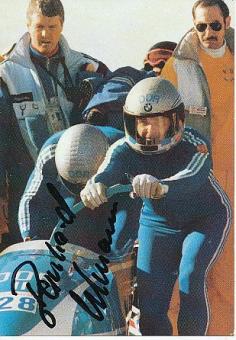 Bernhard Lehmann   DDR   Bob Sport  Autogrammkarte  original signiert 