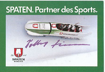 Zimmermann   Bob Sport  Autogrammkarte  original signiert 