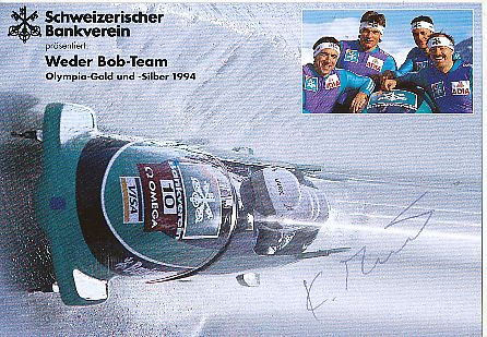 Kurt Meier   Bob Sport  Autogrammkarte  original signiert 