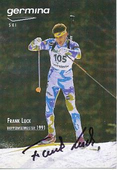 Frank Luck   Biathlon  Autogrammkarte  original signiert 