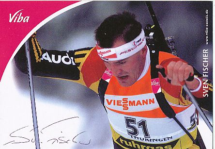 Sven Fischer   Biathlon  Autogrammkarte  original signiert 