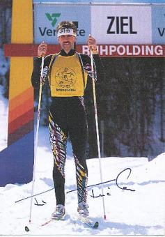 Fritz Fischer   Biathlon  Autogrammkarte  original signiert 