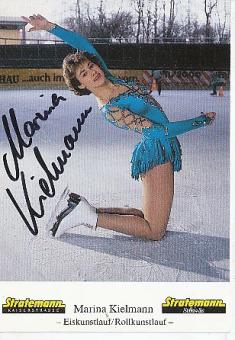 Marina Kielmann   Eiskunstlauf  Autogrammkarte  original signiert 