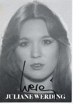 Juliane Werding    Musik   Autogrammkarte  original signiert 