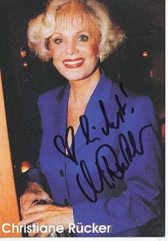 Christiane Rücker  Film &  TV  Autogrammkarte  original signiert 