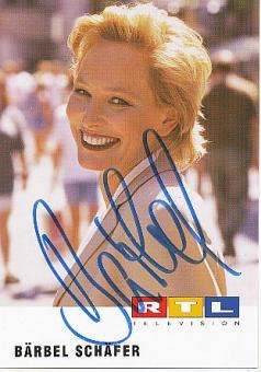 Bärbel Schäfer   RTL  TV  Autogrammkarte original signiert 
