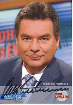 Waldemar Hartmann  BR  ARD  TV  Sender Autogrammkarte original signiert 
