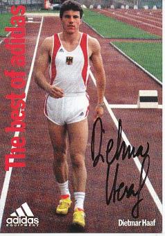 Dietmar Haaf    Leichtathletik  Autogrammkarte  original signiert 