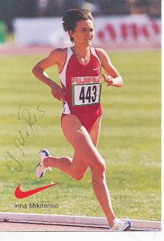 Irina Mikilenko    Leichtathletik  Autogrammkarte  original signiert 