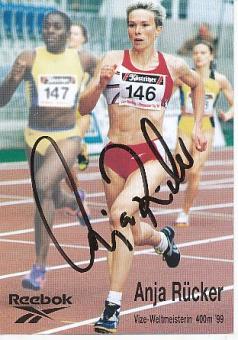 Anja Rücker   Leichtathletik  Autogrammkarte  original signiert 