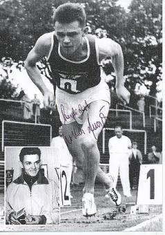 Lothar Knörzer   Leichtathletik  Autogrammkarte  original signiert 