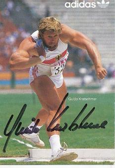 Guido Kratschmer  Leichtathletik  Autogrammkarte  original signiert 