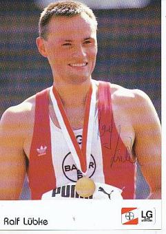 Ralf Lübke  Leichtathletik  Autogrammkarte  original signiert 