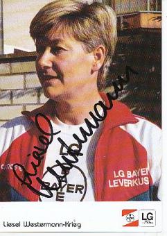 Liesel Westermann  Leichtathletik  Autogrammkarte  original signiert 