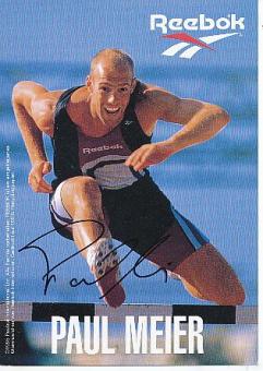 Paul Meier  Leichtathletik  Autogrammkarte  original signiert 