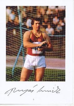 Imrich Bugar   Tschechien  Leichtathletik  Autogramm Karte original signiert 