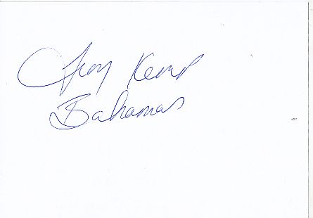 Troy Kemp   Bahamas  Leichtathletik  Autogramm Karte original signiert 