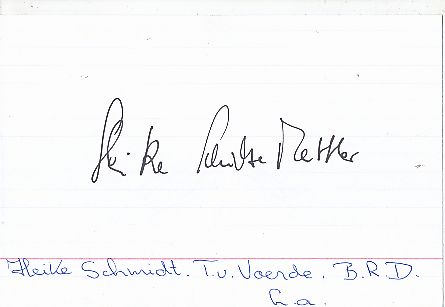 Heike Schmidt  Leichtathletik  Autogramm Karte original signiert 