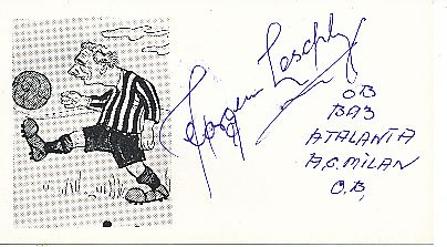 Jørgen Leschly Sørensen † 1999   AC Mailand   Fußball Autogrammkarte original signiert 