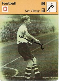 Tom Finney † 2014 England WM 1950  Fußball Autogrammkarte  original signiert 