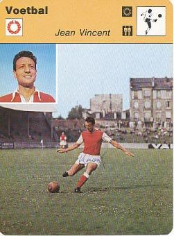 Jean Vincent † 2013  Stade de Reims  Frankreich  Fußball Autogrammkarte  original signiert 